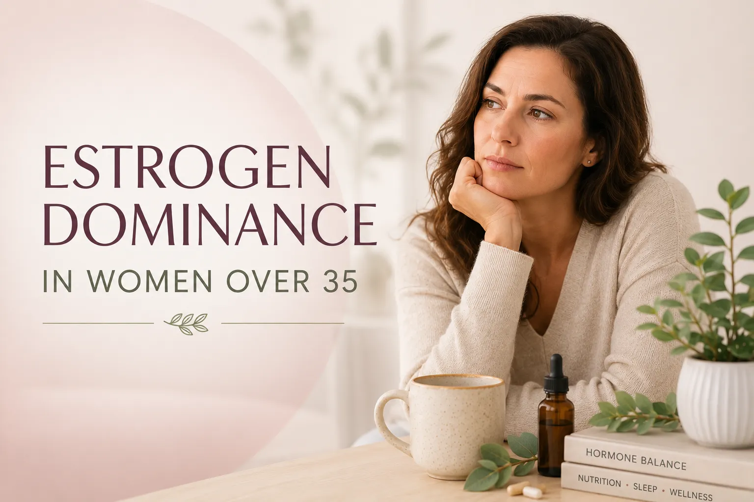 Estrogen dominance in women over 35 affecting weight, mood, and sleep